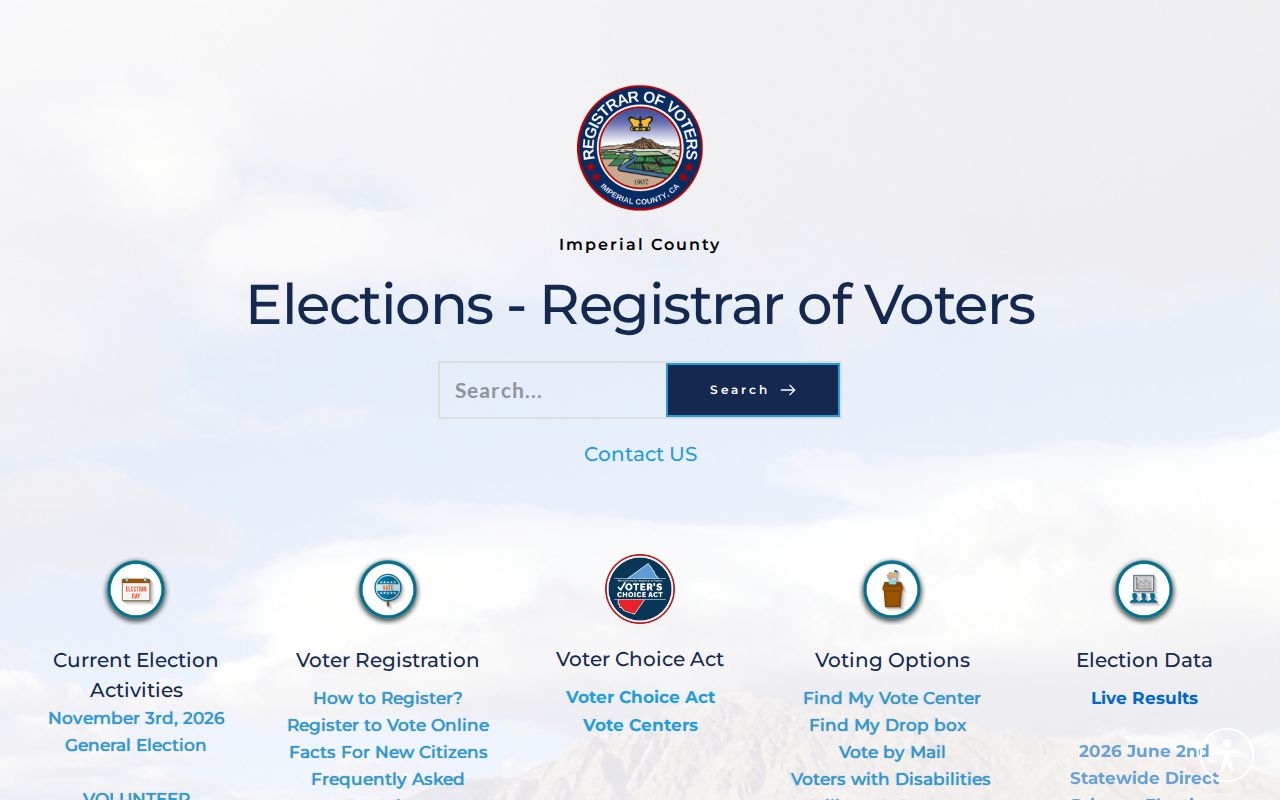 Brawley residents directory view of Imperial County elections resources