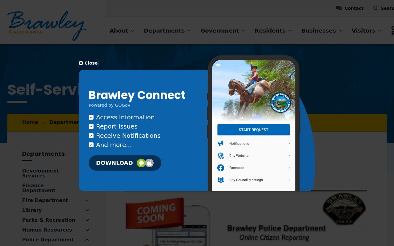 Brawley neighbors view of Brawley Police information requests